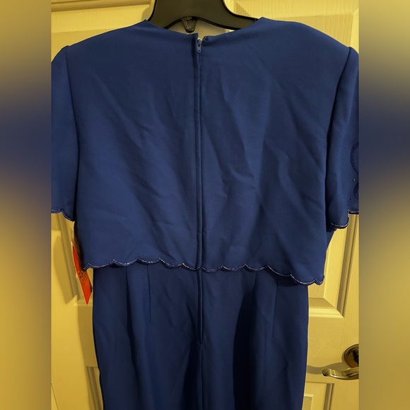 R&M Richards by Karen Kwong NEW Blue Wedding Party Dress Size 14 - Picture 12 of 15